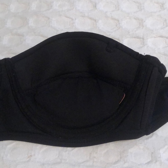 Black Studded Bandeau Swim Top (Size S) - Picture 2 of 7